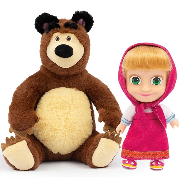 Nessiworld NessiWorld Masha ile Koca Ayı 20 Cm Peluş 12 Cm Bebek MHA21000 NessiWorld ürün görseli 1