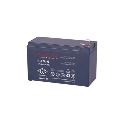 MAKELSAN VLRA 9AH 12v TSE, Kuru Tip UPS+Güvenlik Aküsü ürün görseli 1
