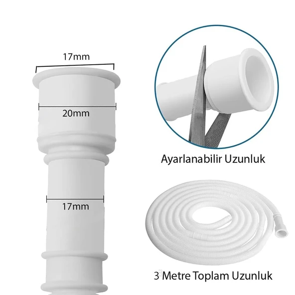 SUNUP SN-26114 3 METRE KLİMA DRENAJ GİDER BORUSU - Resim 3