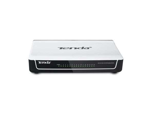 TENDA S16 16FE Port Desktop Switch ürün görseli 1