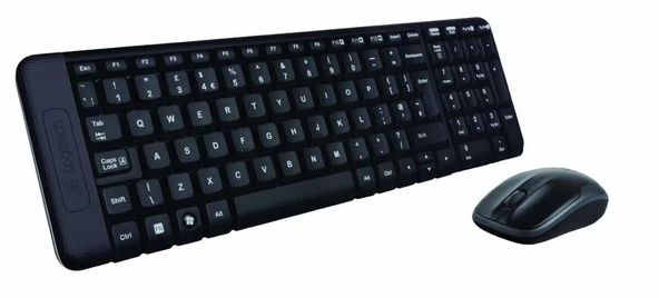 LOGITECH MK220 Kablosuz Klavye Mouse Set Siyah (920-003163) ürün görseli 1