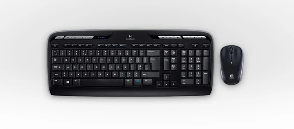 LOGITECH MK330 Kablosuz Klavye Mouse MM Set Siyah (920-003988) ürün görseli 1