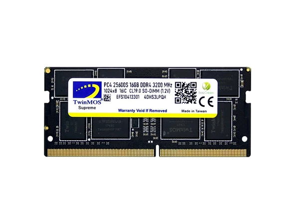 TwinMOS Sodimm 16 GB 3200MHz DDR4 Notebook Ram ürün görseli 1