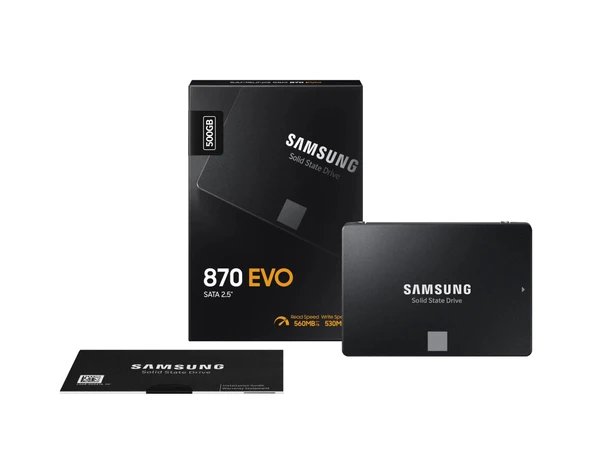 SAMSUNG 500GB 870 EVO SATA3 560/530MB/s SSD ürün görseli 1