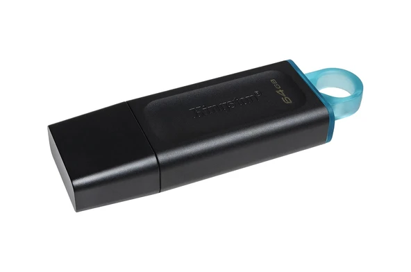 KINGSTON 64GB USB3.2 Gen 1 DataTraveler Exodia Siyah Turkuaz ürün görseli 1