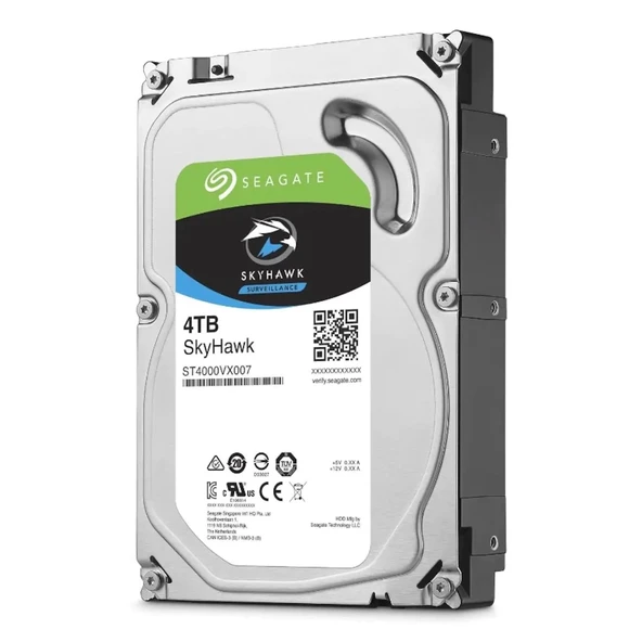 SEAGATE SKYHAWK 4 TB 256MB 5400RPM  SATA3.0 7/24 Güvenlik HDD ürün görseli 1