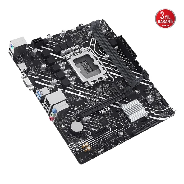 ASUS PRIME H610M-K ARGB LGA1700 DDR5 5600MHz M.2 HDMI mATX Anakart ürün görseli 1
