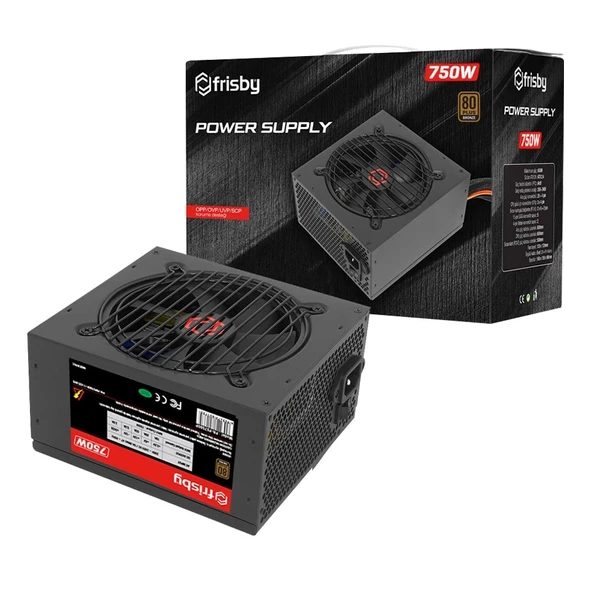 FRISBY FR-PS7580P 750W 80+ BRONZE POWER SUPPLY ürün görseli 1