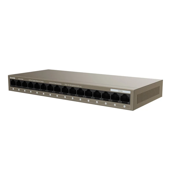 TENDA TEG1016M 16GE Port Desktop Switch ürün görseli 1