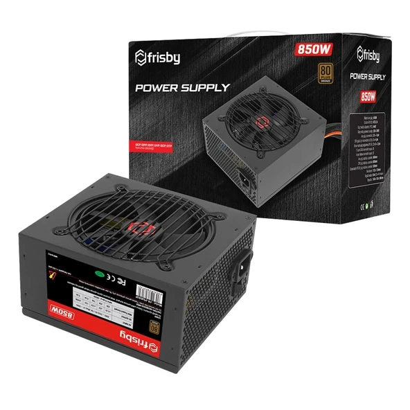 FRISBY FR-PS8580P 850W 80+ BRONZE POWER SUPPLY ürün görseli 1