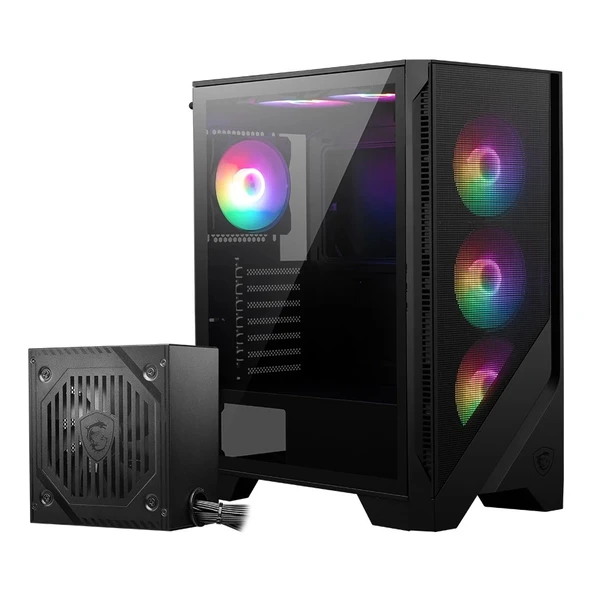 MSI MAG FORGE 120A B65 Temperli Cam 6 x120mm Auto RGB Fan 650W Bronz ATX Gaming ürün görseli 1