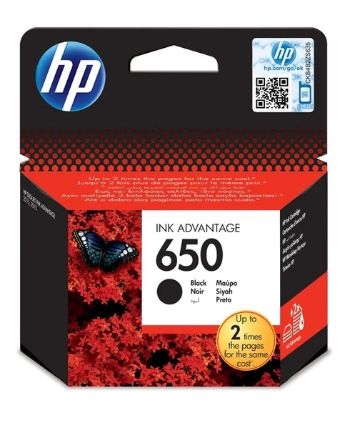 HP CZ101A Black Mürekkep Kartuş (650) ürün görseli 1