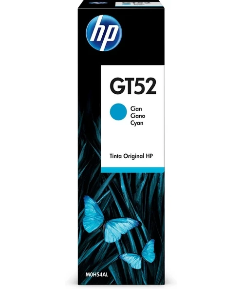 HP M0H54AE Cyan Original Ink Bottle (GT52) ürün görseli 1