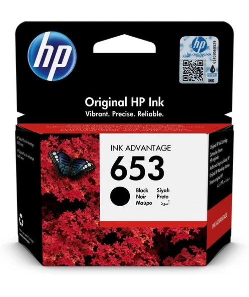 HP 3YM75AE Black Mürekkep Kartuş (653) ürün görseli 1
