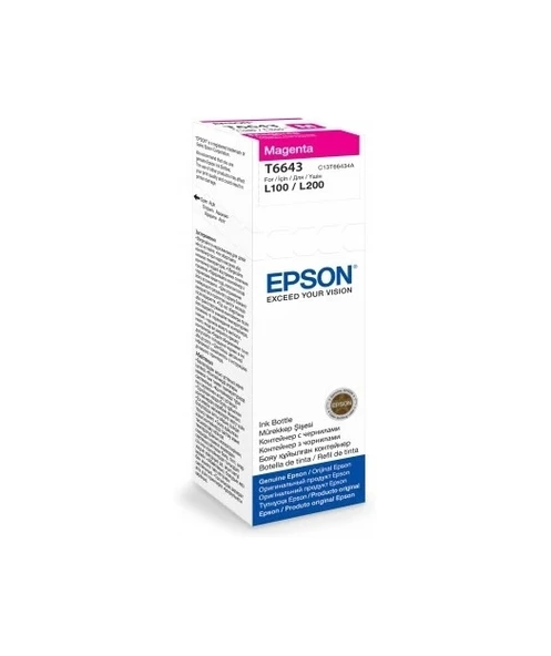 EPSON T6643 MAGENTA  INK CONTAINER 70ml ürün görseli 1