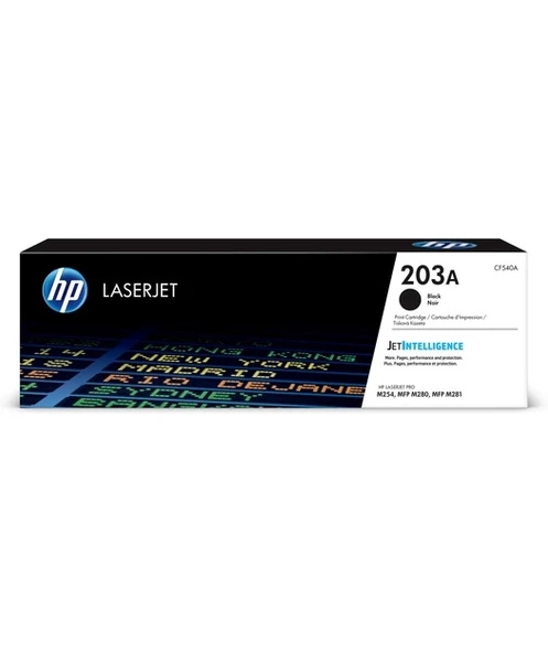 HP CF540A Black Toner Kartuş (203A) ürün görseli 1