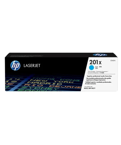 HP CF401X Cyan Toner Kartuş (201X) ürün görseli 1