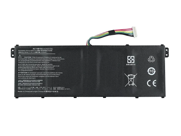 RETRO Acer Aspire ES1-331, ES1-531, AC14B18J 3-Cell Notebook Bataryası ürün görseli 1