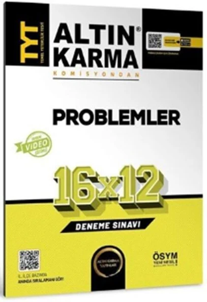 TYT Problemler 16 x 12 Deneme Altın Karma Yayınları ürün görseli 1
