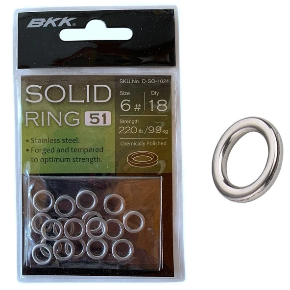 BKK Solid Ring-51 Assist Halkası No:6 (18'li Paket) ürün görseli 1