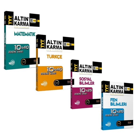 Altın Karma TYT Deneme Seti 4 Kitap Set ürün görseli 1