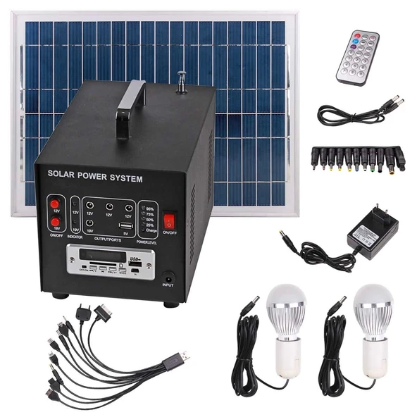 RETRO 150W Solar Taşınabilir Güneş Enerji Sistemi ürün görseli 1