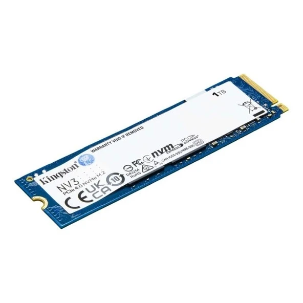 1TB KINGSTON NV3 SNV3S/1000G 6000/4000MB/S M.2 NVMe PCIe 4.0 ürün görseli 1