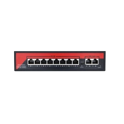 EZCOOL EZ-08PSF-FG 8PORT 8GE+2GE F.GIGABIT POE SWITCH 120W ürün görseli 1