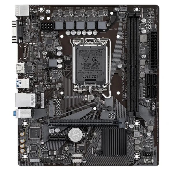GIGABYTE H610M-H V2 DDR5 INTEL H610 SOKET 1700 ürün görseli 1
