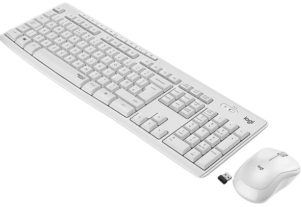 LOGITECH MK295 KABLOSUZ SET SESSİZ USB BEYAZ 920-010089 ürün görseli 1