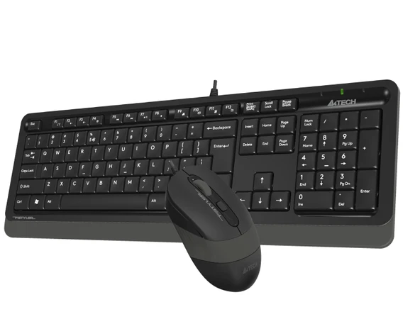 A4 TECH F1010 Q USB GRİ TR MM KLAVYE+OPTİK MOUSE - Resim 2