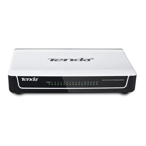 TENDA S16 16PORT 10/100 YÖNETİLEMEZ SWITCH ürün görseli 1
