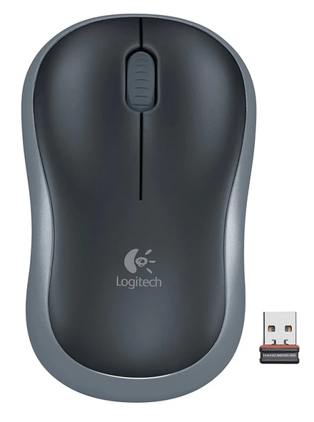 LOGITECH M185 NANO MOUSE KABLOSUZ GRI 910-002235 ürün görseli 1