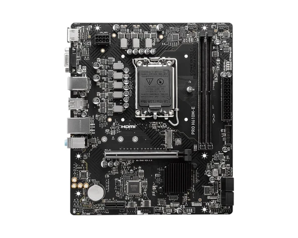 MSI PRO H610M-E 5600MHZ(OC) HDMI VGA M.2 1700p ürün görseli 1
