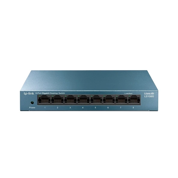 TP-LINK LS108G 8PORT 10/100/1000 YÖNETİLEMEZ SWITCH ürün görseli 1