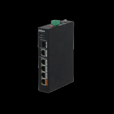 DAHUA PFS3106-4ET-60 4 PORT 4XFE-2XFE YÖNETİLEMEZ 60W POE SWİTCH ürün görseli 1