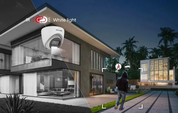 HIKVISION DS-2CD1047G2H-LIUF 4MP 2.8MM HYBRİD LİGHT SESLİ IP BULLET KAMERA ürün görseli 1