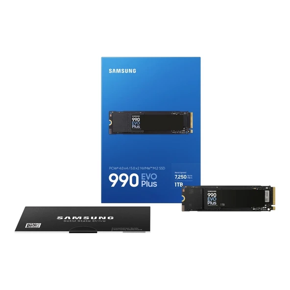 SAMSUNG 1TB 990 EVO Plus PCIe-4-PCIe-5 M-2-NVMe (7150/6300MB/S) ürün görseli 1