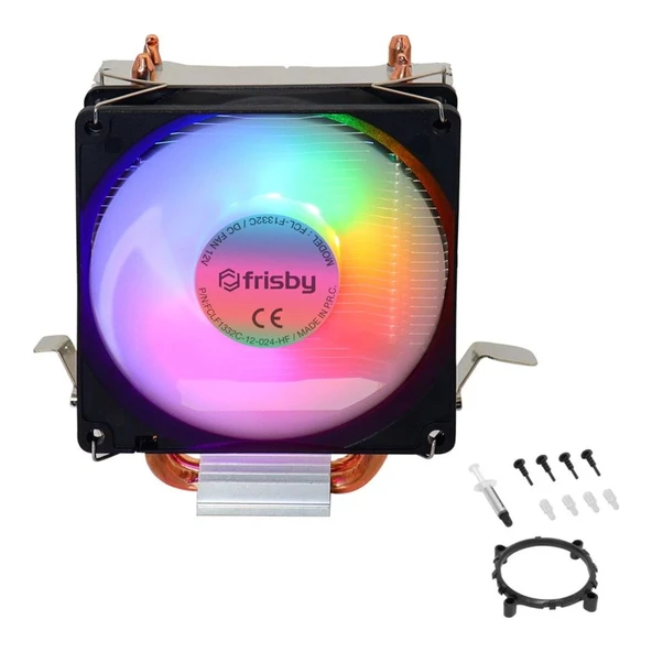FRISBY FCL-F1332C INTEL 1366/115X/1200/1700-AMD AM2/AM2+/AM3/AM4/AM5 CPU FANI ürün görseli 1