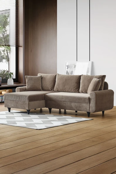 Kagu Corner Flavia Köşe Takımı Kahve ürün görseli 1