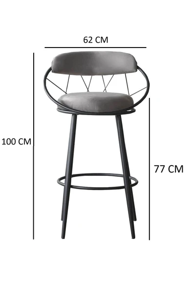 Kagu Relax Plus Tel Sandalye Mutfak-Cafe 4'Lü - Resim 6