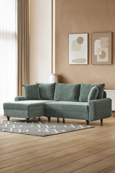 Kagu Corner Flavia Köşe Takımı Haki ürün görseli 1