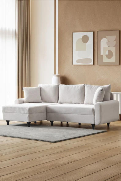 Kagu Corner Flavia Köşe Takımı Ekru ürün görseli 1