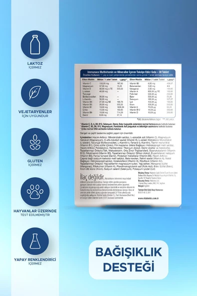 Vitabiotics Immunace 30 Tablet - Resim 2