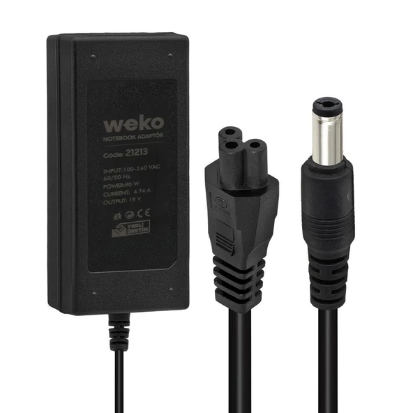 Ayt 19 Volt 4.74 Amper 90 Watt 5.5x2.5 Uçlu Notebook Laptop Adaptör Şarj Cihazı Aleti ürün görseli 1