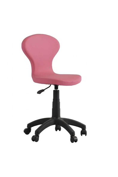 Koltukstilim   Doll Pembe Deri Çalışma Koltuğu ürün görseli 1
