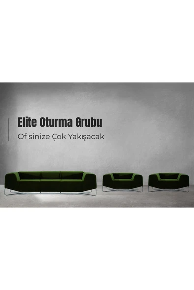 Koltukstilim   Elite Kumaş Büro Oturma Grubu ürün görseli 1