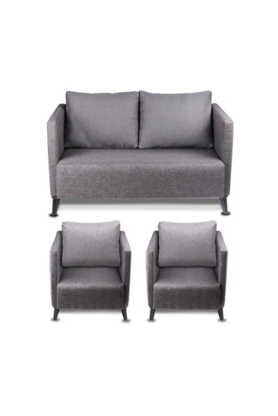 Koltukstilim   Grey ikili Kanepe Takımı ürün görseli 1