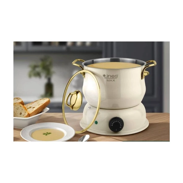 LİNES TECHCHEF 10L KREM ÇOK FONKSİYONLU ELEKTRİKLİ PİŞİRİCİ - ürün görseli 1