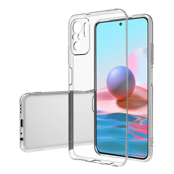 Xiaomi Redmi Note 10 Pro Kılıf İnce Esnek Şeffaf Süper Silikon Kılıf ürün görseli 1